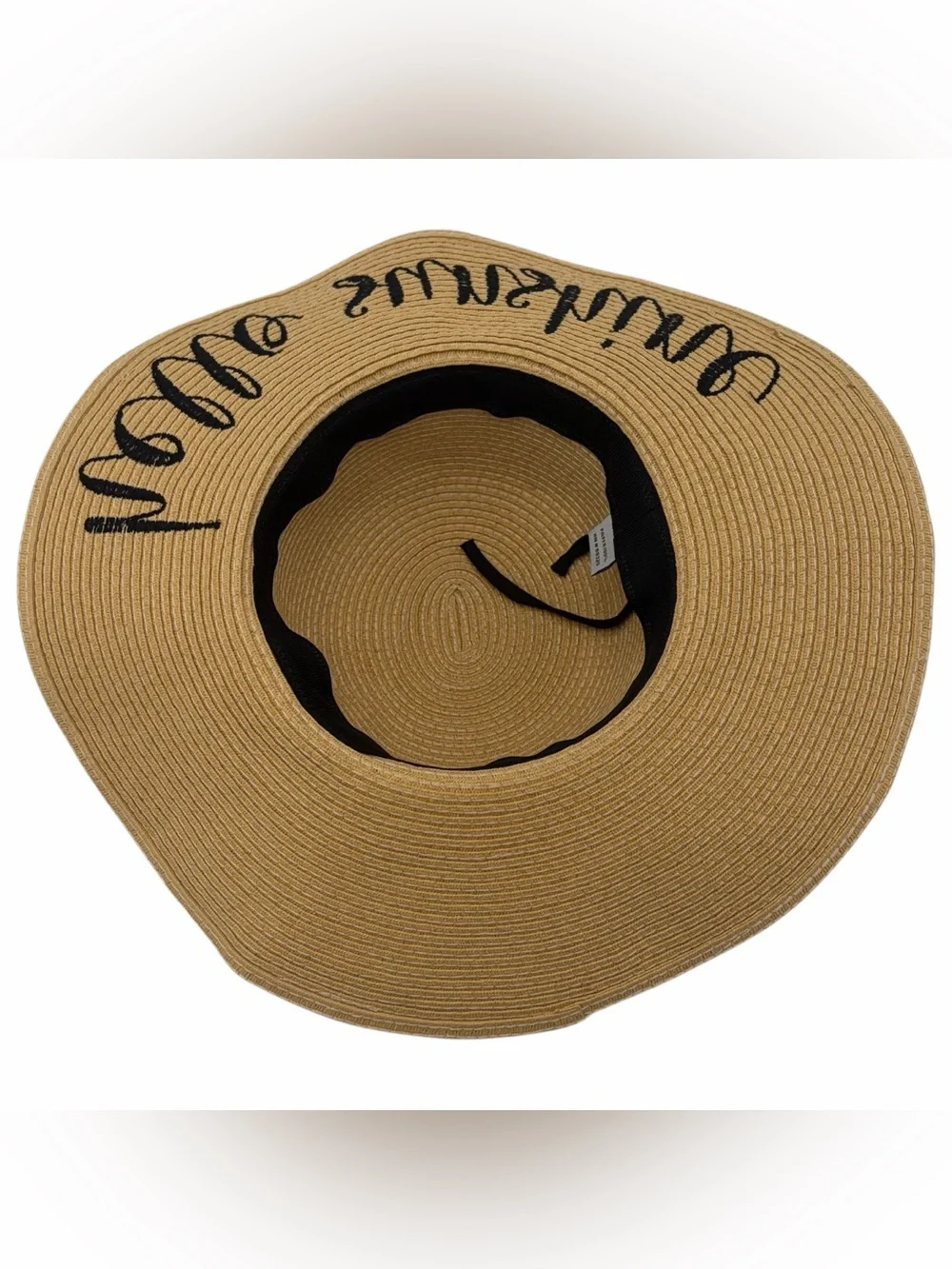Wide Brim Straw Sun Hat 